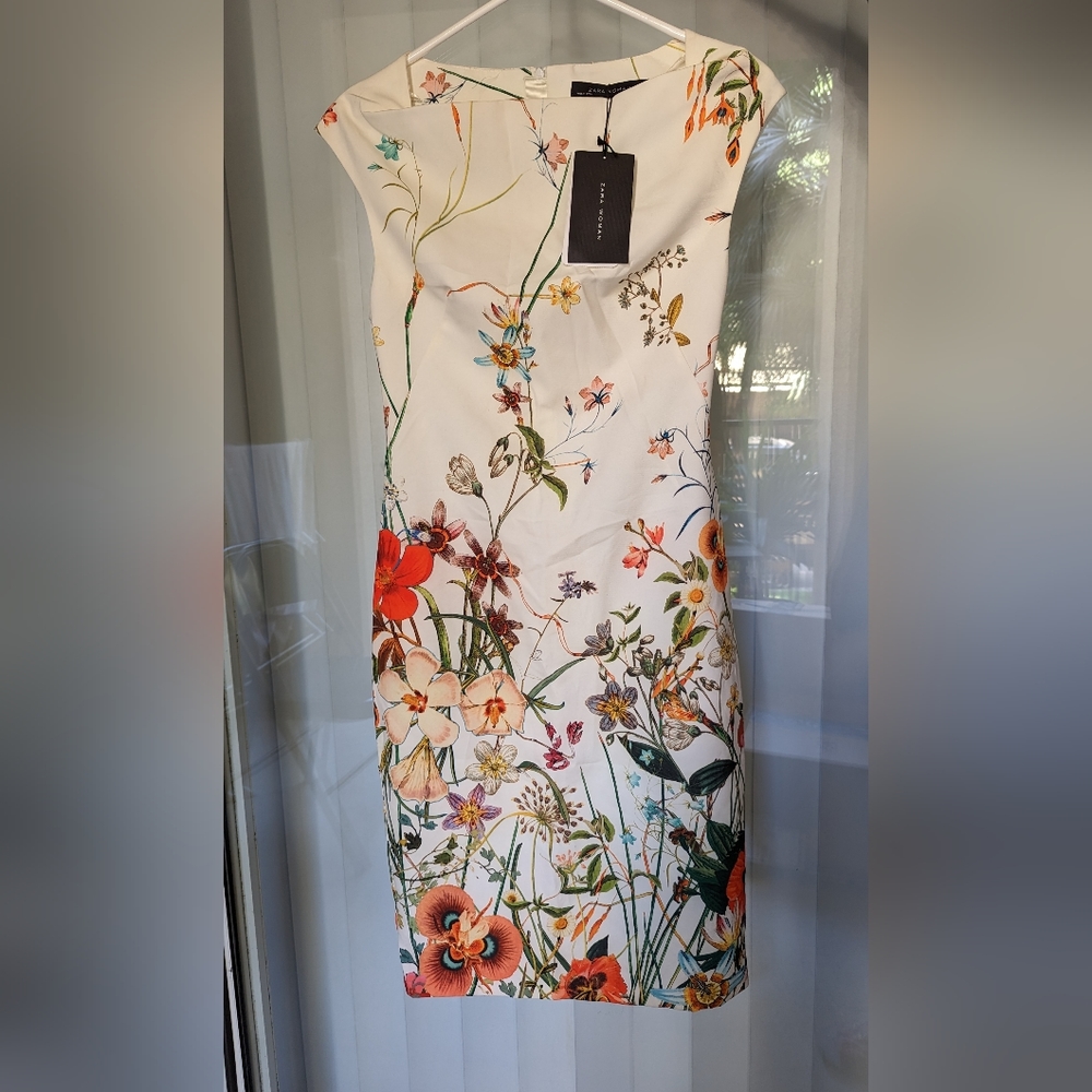 NWT Zara Botanical Print Midi Dress 🌺🏵️